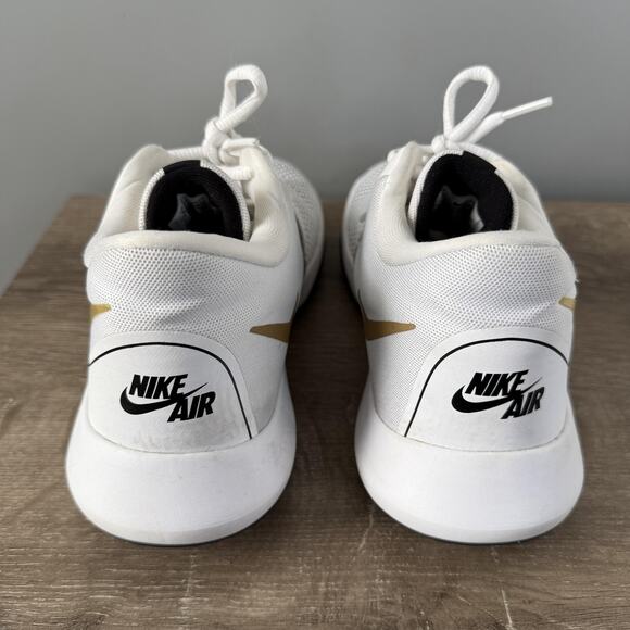 Nike Air Precision II Shoes Mens Size 8 White Gold Black Basketball DC8131-100 main image 7